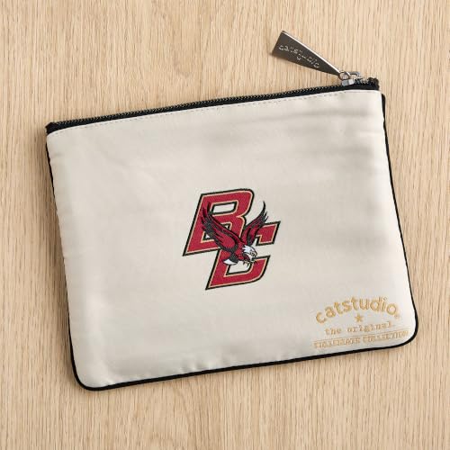 Collegiate Boston College Zipper Pouch - Travel Cosmetic & Makeup Bag - Gift for Eagles Fans