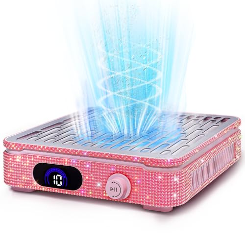 Pink Corded Nail Dust Collector with 10 Speed Levels & Powerful Suction