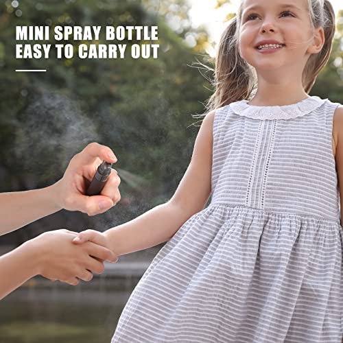 Remerry 100 Pcs 10 ml Mini Spray Bottles Perfume Spray Bottles Plastic Travel Refillable for Women Small Fine Mist Sprayers Portable Frosted Perfume Sprayers Empty Atomizer for Essential Oil