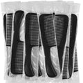 5.9 Inch Bulk Hair Combs Pack of 200 - Individually Wrapped for Women & Kids