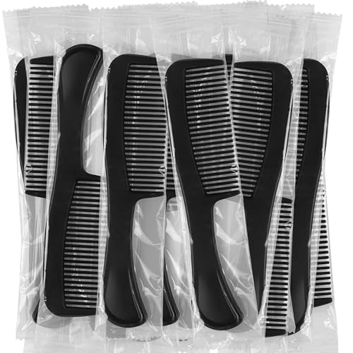 5.9 Inch Bulk Hair Combs Pack of 200 - Individually Wrapped for Women & Kids