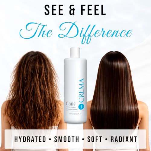 Crema Moisture Shampoo 750ml / 25 Fl Oz - Hydrating Hair Care for Dry, Brittle Hair