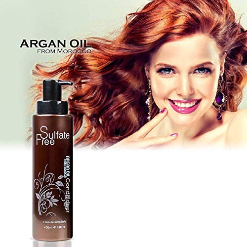 Moroccan Argan Oil Shampoo & Conditioner Set - Natural, Sulfate-Free Hair Care for All Hair Types