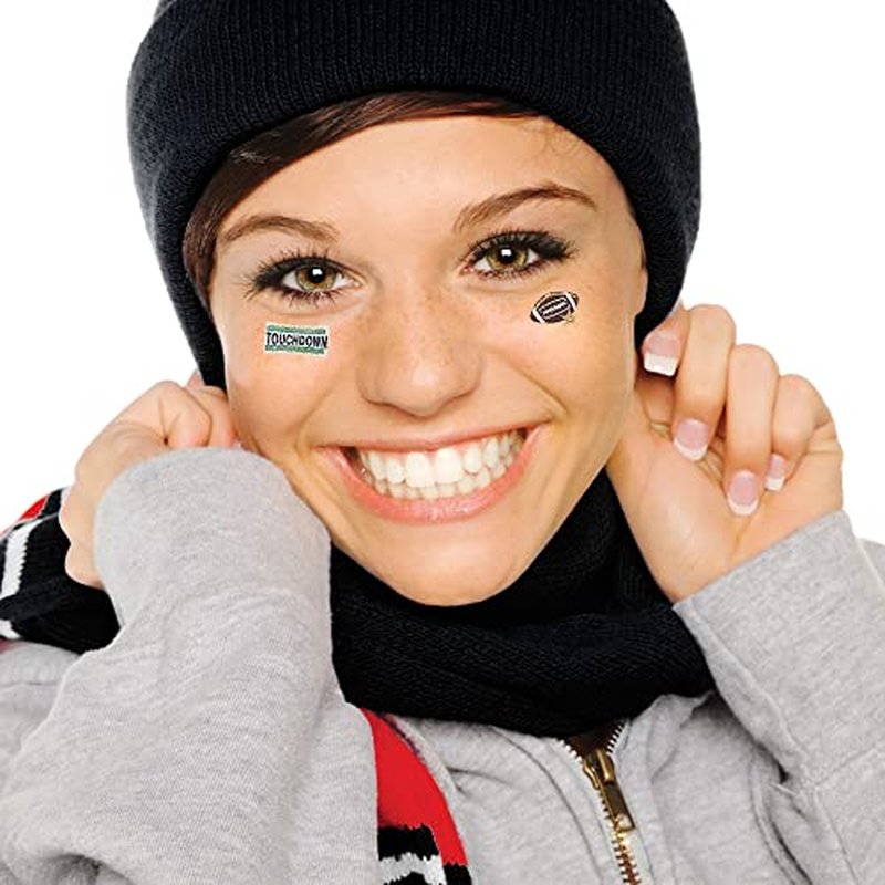 Anderson's Football and Touchdown Glitter EyeBlacks and Body Decals, 12 per Package, Tattoos, Cheek Cheers, Fan Gear, Sports Fan Gear,School Spirit, Football Cheerleader Accessories, Homecoming