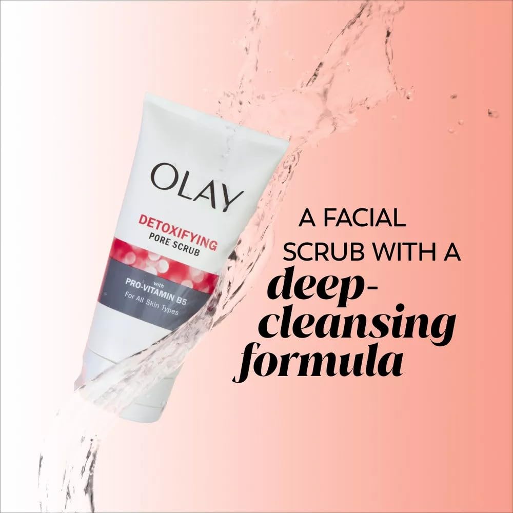 Olay Regenerist Detoxifying Pore Scrub 5 Ounce Tube (150ml) (2 Pack)
