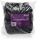 Extra Large Cotton Triangle Hair Net 12 Pack for Salons & Home Styling - Secures & Protects Hair