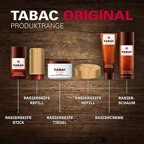 Tabac Original Shaving Soap Bowl 4.4 Ounces for Men - Close & Comfortable Shave