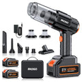 FAOGO Cordless Car Vacuum Cleaner 50,000Pa Powerful Suction Handheld with 2 Batteries, Black