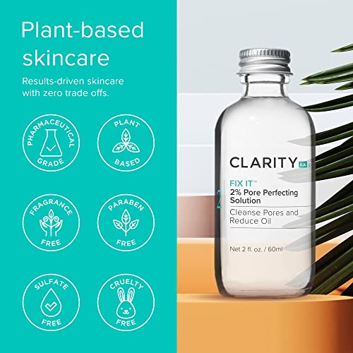 ClarityRx Fix It 2% Pore-Refining Solution with Salicylic Acid, 1 Fl Oz