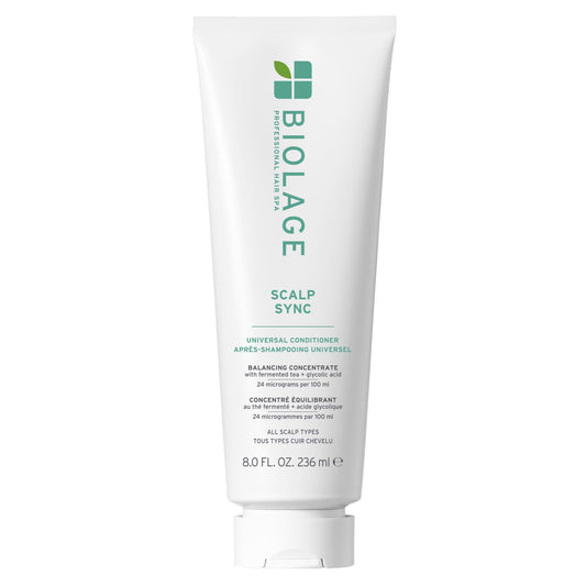 Biolage Scalp Sync Universal Conditioner - Nourishing & Hydrating for All Scalp Types, Lightweight Conditioning, Fermented Tea Blend & Glycolic Acid, Vegan & Paraben-Free, 8 Fl Oz, packaging may vary