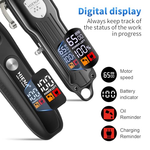 HIENA PRO Professional Hair Clipper Set, Electric Foil Shavers and Beard Trimmers, Ear, Rechargeable Cordless Barber Kit and Hair Cutting Set, Nose Hair Trimmer Set & Facial Grooming Tool