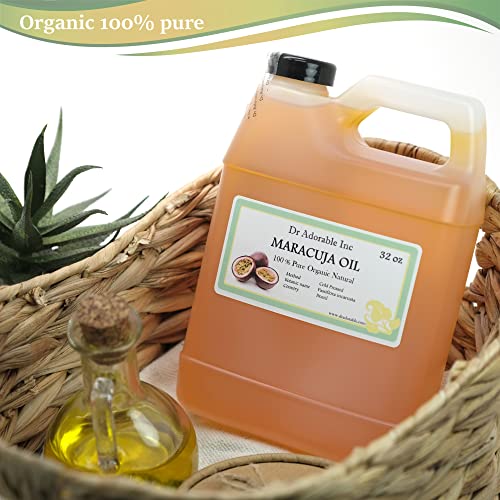 Dr Adorable - 32 oz - Maracuja (Passionfruit) Oil - 100% Pure Natural Premium Organic Cold Pressed
