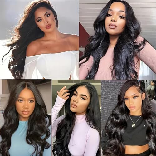 12 Inch 5x5 HD Lace Closure Body Wave Human Hair - Natural Color, Pre-Plucked, Bleached Knots, Transparent HD Lace - Black Women