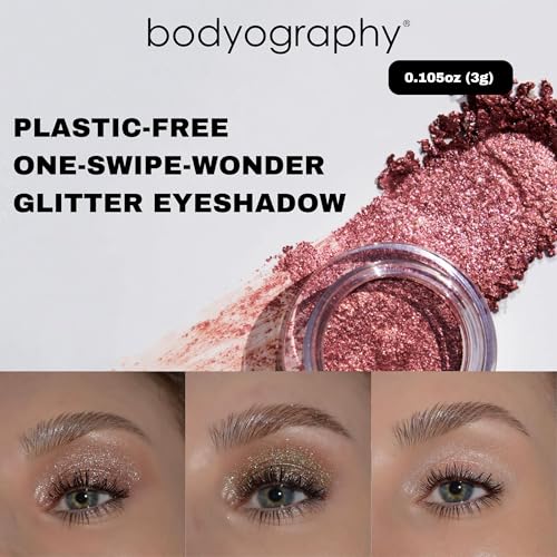 Long Wear Taupe Glitter Pigment Eyeshadow - Buildable Shimmer, Vegan & Paraben Free - 1.5g - Off the Hook Variant