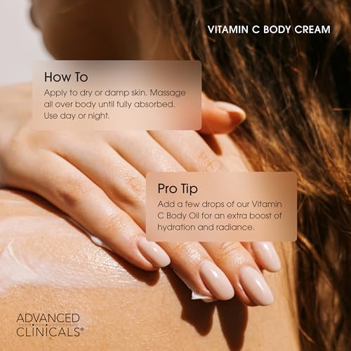 Advanced Clinicals Hyaluronic Acid Hydrating Cream + Vitamin C Brightening Cream Set