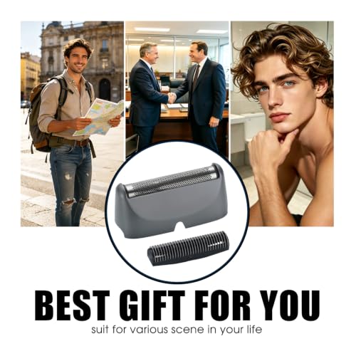 Grey 2 Pack Replacement Foil & Cutters for BaBylissPRO UV FXLFS2 Series Shavers - Hypoallergenic