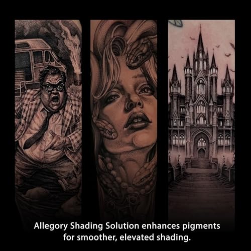 Allegory Tattoo Ink Shading Solution 8 fl oz - Pigment Enhancer with Twist-Dispensing Cap, Made in USA, Vegan Friendly