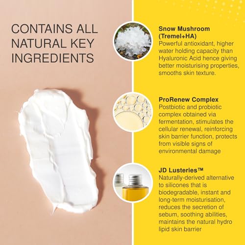 The Jojoba Company Overnight Multi-Biotic Moisture Cream with Snow Mushroom & ProRenew Complex ? Hydrating Night Cream for Dry, Sensitive Skin ? Nourishing, Lightweight
