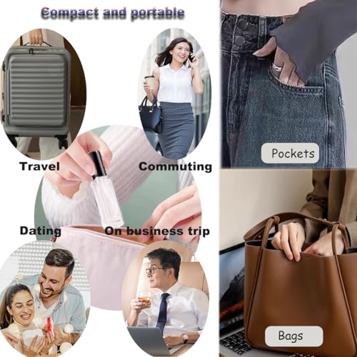 Mini Perfume Atomizer 20ml Refillable Glass Perfume Bottles Empty Spray Bottles for Travel Fine Mist Sprayer for Toiletries Sample Dispenser -10 Pcs Black