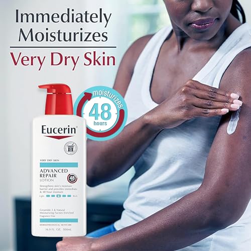 Eucerin Advanced Repair & Eczema Relief Skin Care Bundle - Fragrance-Free, Paraben-Free, Family Use