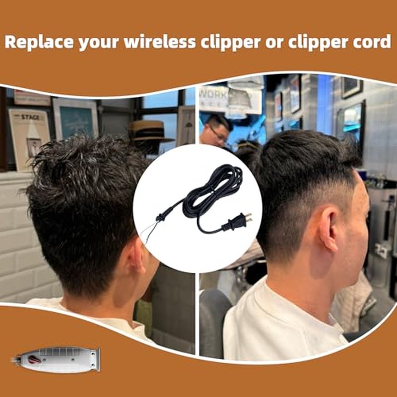 04624 Trimmer Cord Replacement for Andis T-Outliner Clippers Hair Trimmer (2 Wires)