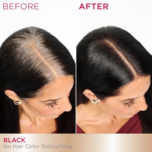 Hair Root Touch-Up Kit Black 6 Count - No Ammonia, Easy Application