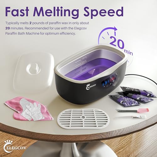 Paraffin Wax Refills-10 Pack Lavender Scented Paraffin Wax for Hand and Feet, Parrafin Wax Bath Blocks for Wax Machine, Relieves Muscle Fatigue, Deeply Hydrates, Moisturizes and Nourishes