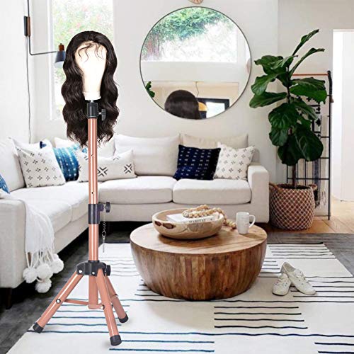 40 Inch Adjustable Mannequin Head Stand Tripod for Cosmetology & Hairdressing Training