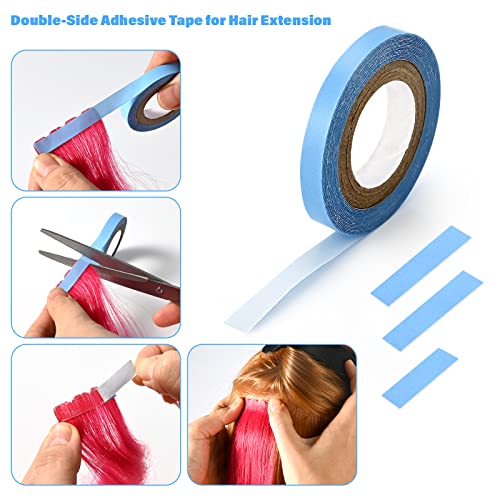 Black Hair Extensions Tape-In Pliers Kit with Sealing & Scraper Tools