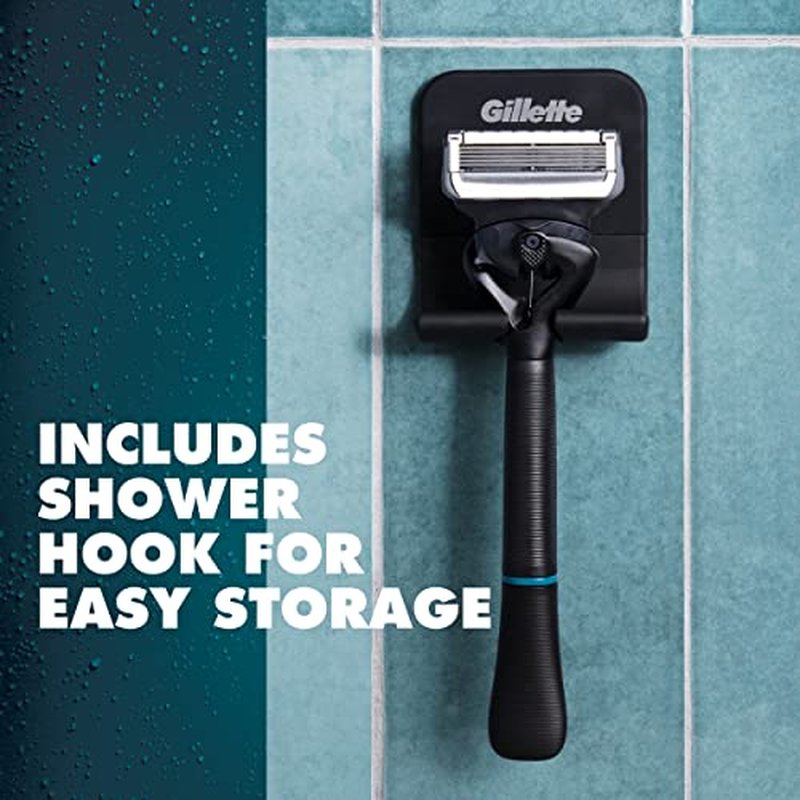 Gillette Intimate Razor for Men, Men¡¯s Pubic Razors for Manscaping, Gentle and Easy to Use, Designed For Pubic Hair, 1 Handle, 2 Blade Refills
