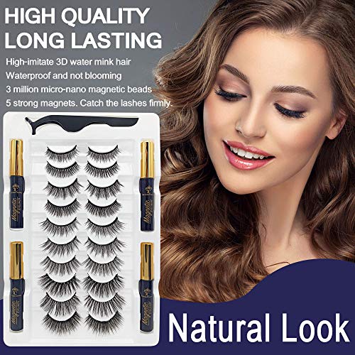 7C SEVENCROWN Black Natural Look 10 Pairs Magnetic Eyeliner & Lash Kit
