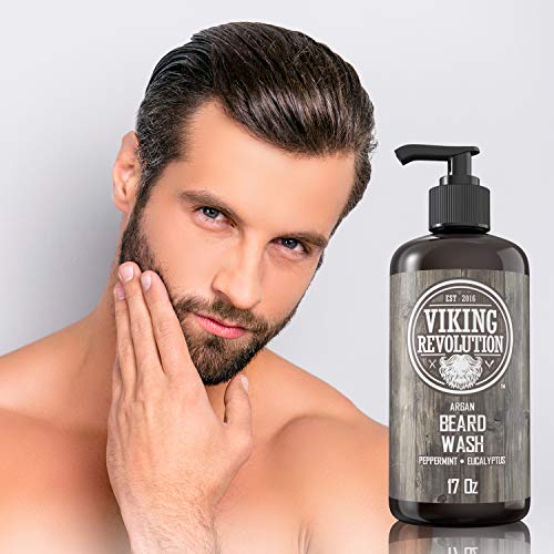 Beard Wash Shampoo - Peppermint Eucalyptus 17 oz - Pack of 1