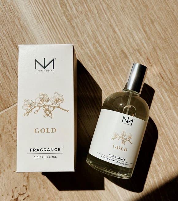 Women’s Gold Perfume | Long-Lasting Floral Amber Fragrance - 3 oz