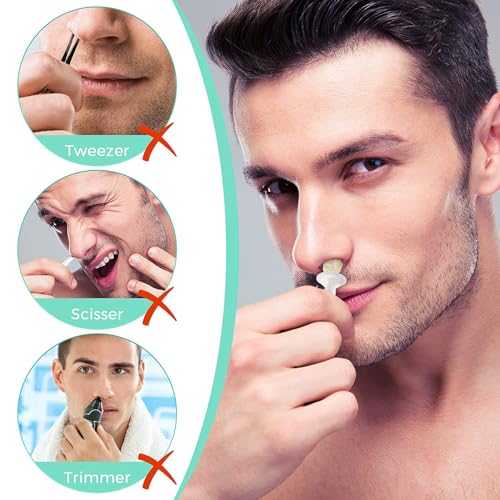 Nose Wax Sticks, 80Pcs Hair Wax Applicator with Disposable Spatulas for Nostril Cleaning, Ear Face Hair Removal for Men Women, Painless