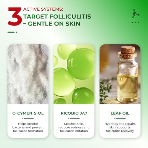 Folliculitis Body Wash with Rosemary & Herbal Extracts for Sensitive Skin