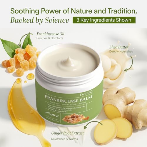 Dersie Frankincense Balm 4 oz | Natural Muscle & Joint Relief, Skin Nourishment
