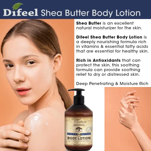 Difeel Organic Shea Butter Moisturizing Body Lotion