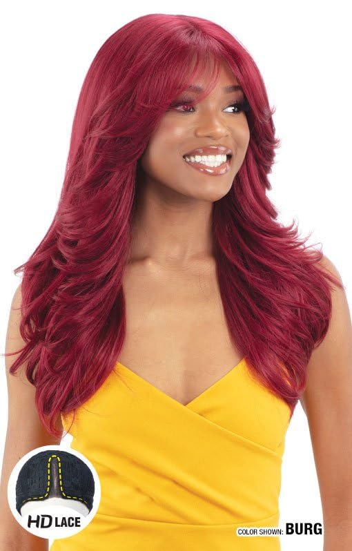 Shake-N-Go Equal Curtain Bang Lace Wig - Maven HI-COCONUT Pre-Styled Fashion Hair