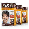 Just for Men Control GX Grey Reducing 2-in-1 Shampoo and Conditioner, Gradual Hair Color with Keratin for Stronger Thicker and Healthier Looking Hair, 4 Fl Oz - Pack of 3 (Packaging May Vary)