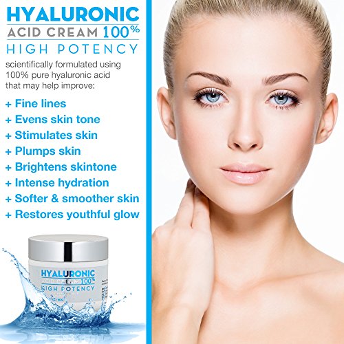 Hyaluronic Acid Face Cream with Jojoba & Apricot Oil for Hydration & Aging Skin