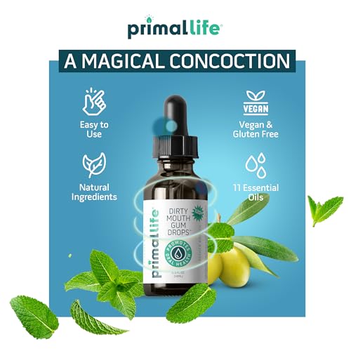 Natural Gum Serum with Essential Oils for Oral Health - Vegan, Organic, Gluten-Free