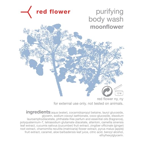 Red Flower Moonflower Hydrating Body Wash - 10.2 Fl Oz - Deep Clean & Nourish