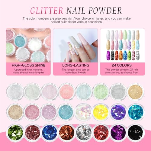 Spring Collection Acrylic Nail Kit with Drill & UV Light for Nail Extensions