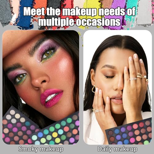 Pure Vie 252-Color Eyeshadow Palette - Matte & Shimmer Blendable Eye Makeup Set