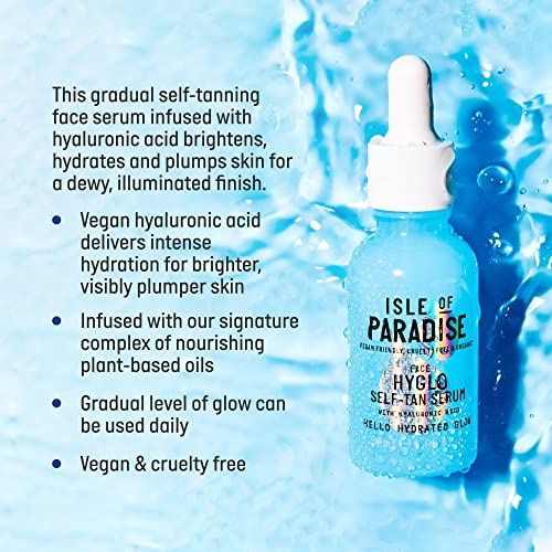 Isle of Paradise Hyglo Face Self-Tan Serum with Hyaluronic Acid 1oz