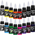 GTARTISTOO 16-Color Tattoo Ink Set 15ml Permanent Pigment Supplies for Beginners