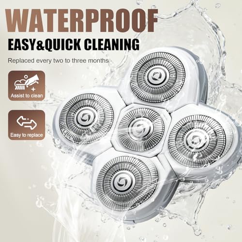White 5 Head Shaver Replacement Blades for Freebird FlexSeries Women - 3 Pack