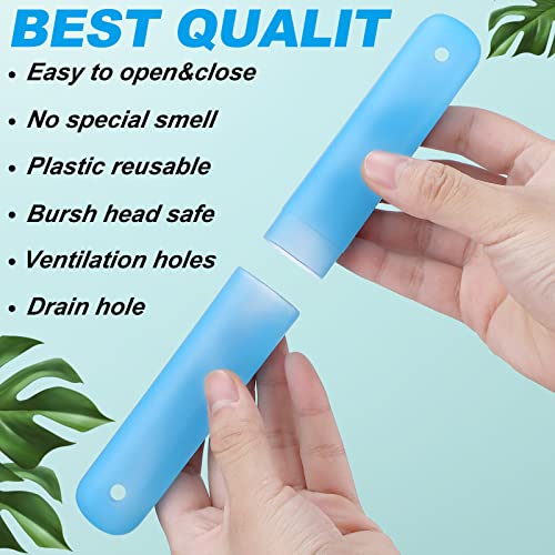 Travel Toothbrush Cases 90-Pack Assorted Colors Compact & Durable