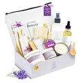 Spa Gift Set for Women - 9 Piece Lavender Body Care Kit with Candle & More - Handmade in USA (Pack of 1)