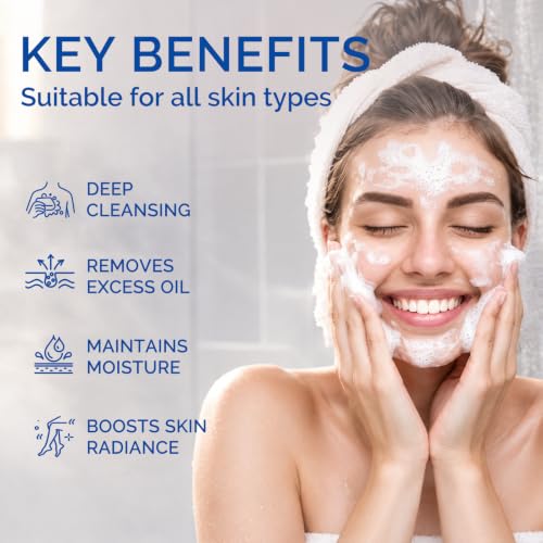 Victoria Egg White Face & Body Soap Set - 6 Bars, 1.76 oz Each, Deep Cleansing & Exfoliating, Travel Gift Pack
